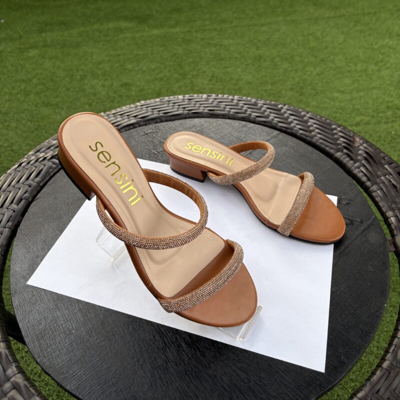 ORIGINAL SENSINI HANDMADE HEELS (BROWN) AF390