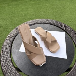 ORIGINAL SENSINI HANDMADE FLAT SANDAL (KHAKI) SS33