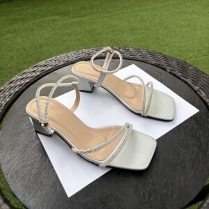ORIGINAL SENSINI HANDMADE HEELS (SILVER) PM34