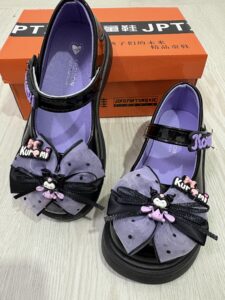 KIDS KUROMI SHOES (BLACK)